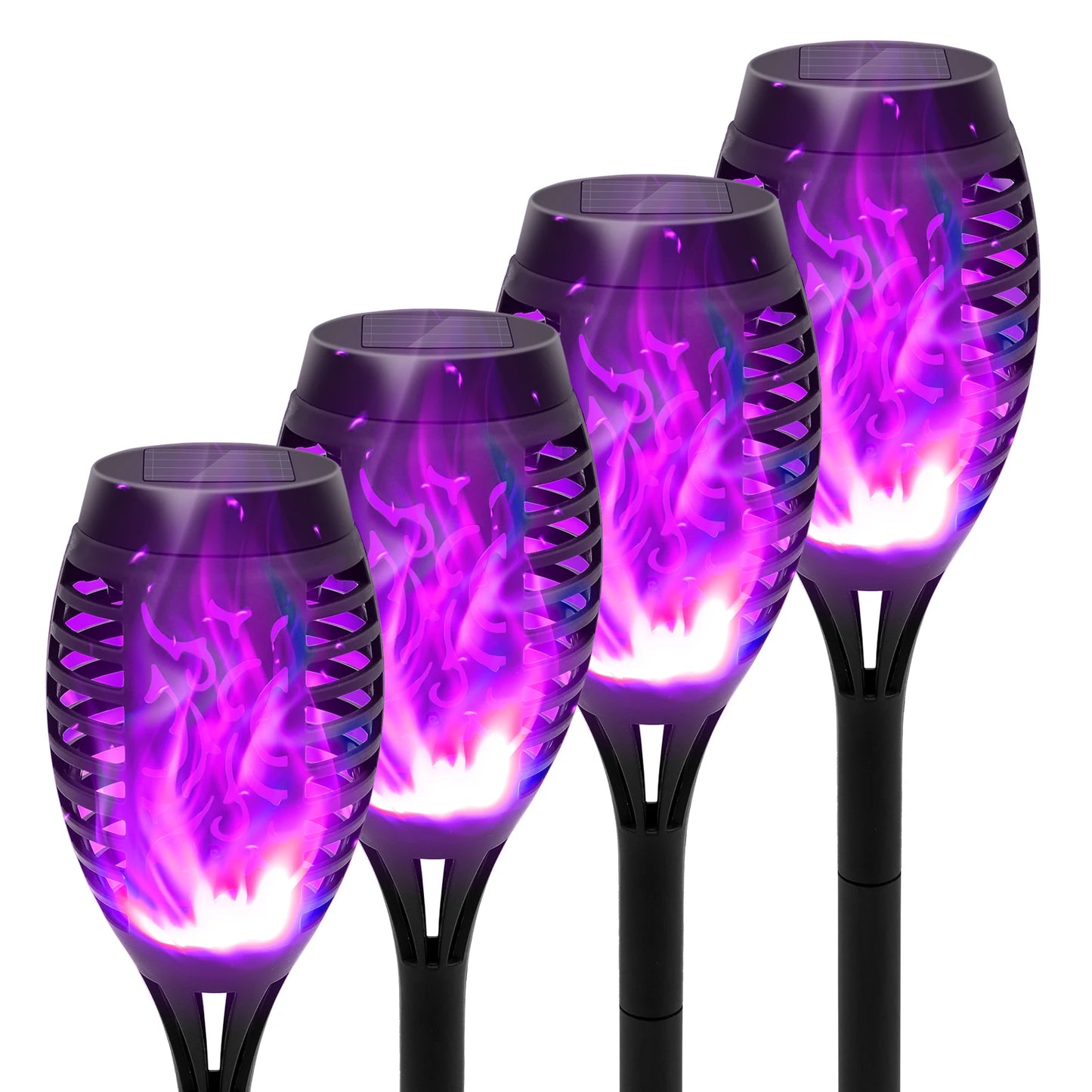 Solar Flame Torch Lights LED Flickering Outdoor Lawn And Patio Decor