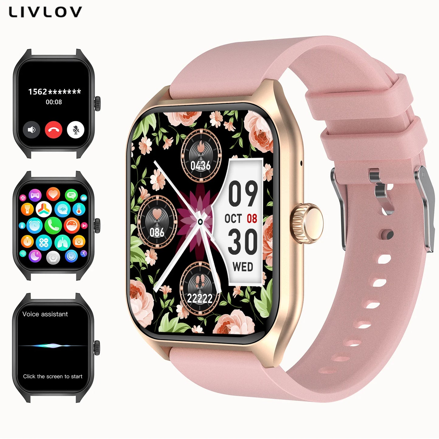 AI Voice Assistant Smart Watch With 100 Sports Tracking