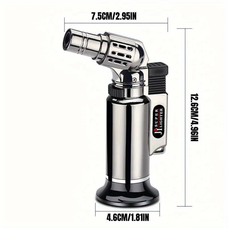 TopFlames Metal Windproof Jet Flame Lighter Refillable Torch BBQ