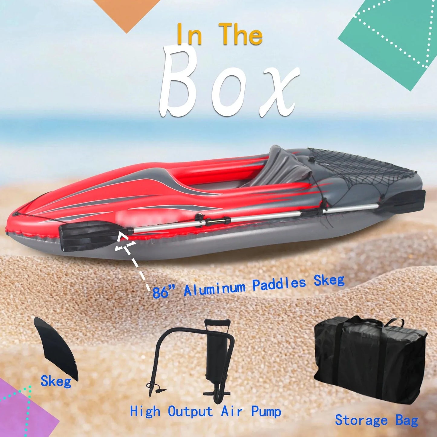 HHSJZWCY Inflatable One Person Kayak Fishing Boat Pro