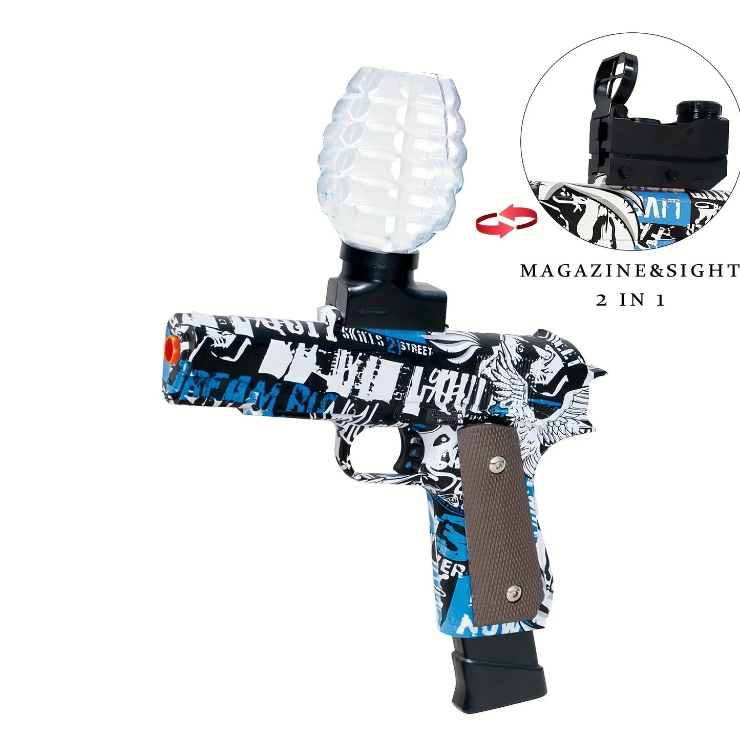 Hign-Concerned Electric Blaster Pistol Toy Auto Splatter Gun