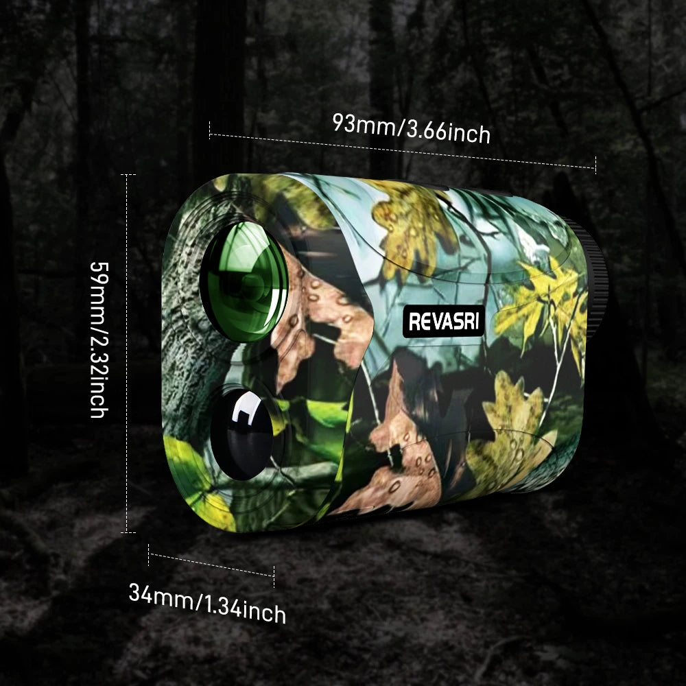 REVASRI Mini 1200M Hunting Rangefinder With Speed For Golf