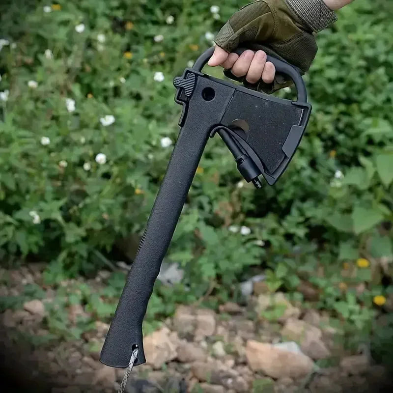 Doom Blade Camping Hatchet With Serrated Saw And Fire Starter