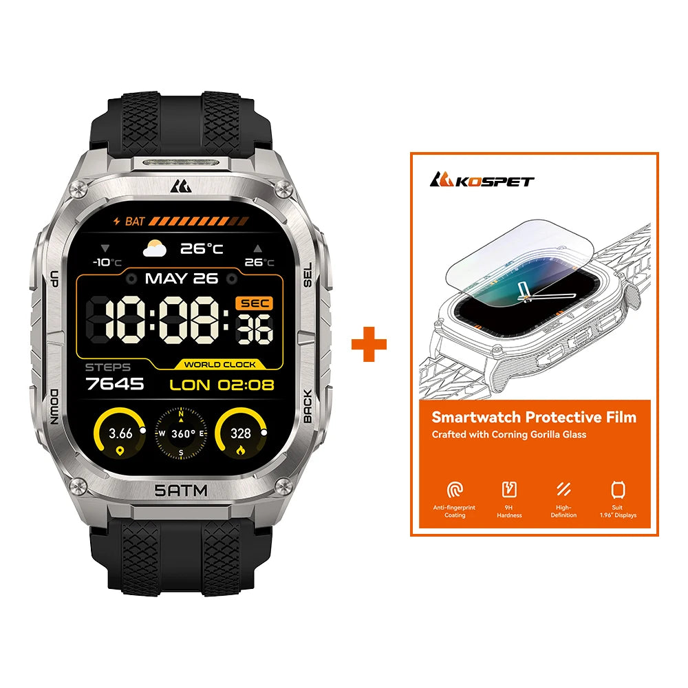 KOSPET Tank M4C GPS Smartwatch For Men Health Tracking