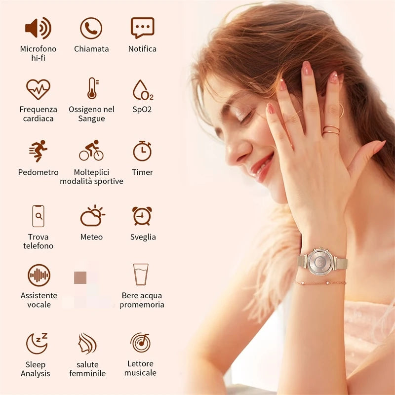 Ladies Smartwatch With Call Answering And Message Push IPhone Android