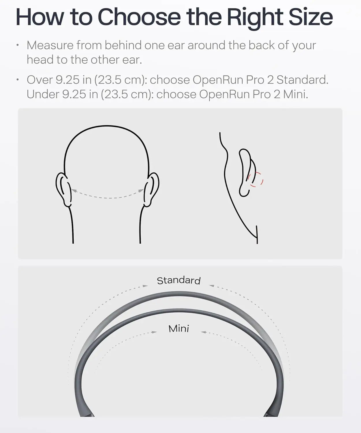 Open-Ear Bone Conduction Headphones for Running Sweat-Resistant
