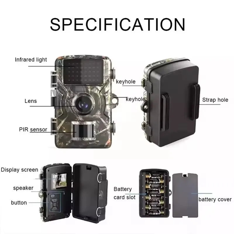 Wild Infrared Night Vision Hunting Camera Outdoor Motion Trail Camera