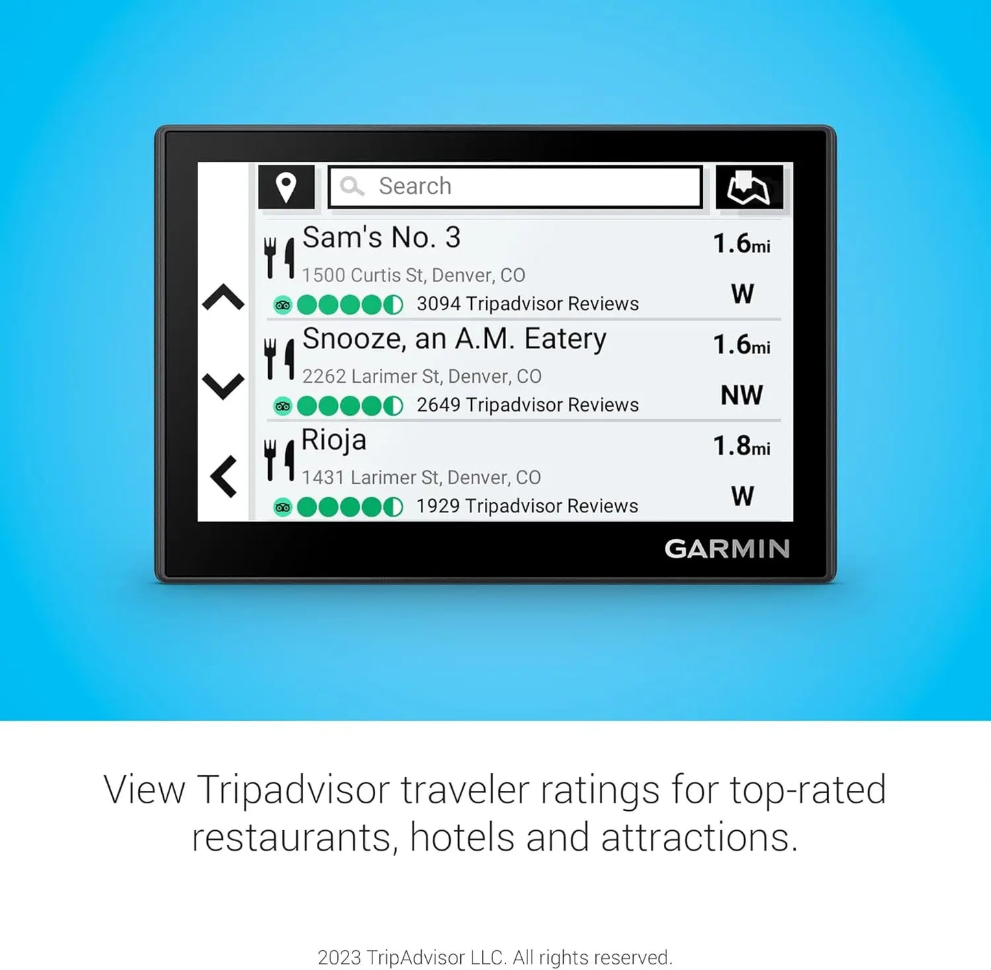GPS Navigator With High Resolution Touchscreen And Driver Alerts