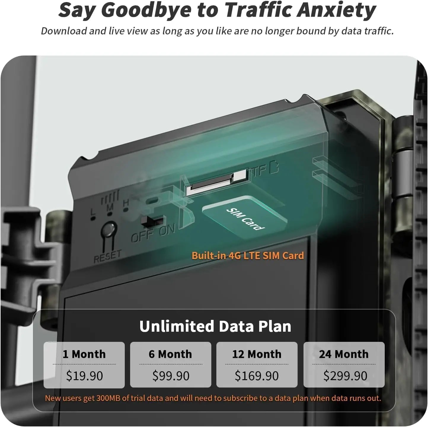 RBX H10 4G LTE Cellular Trail Camera With Live Streaming