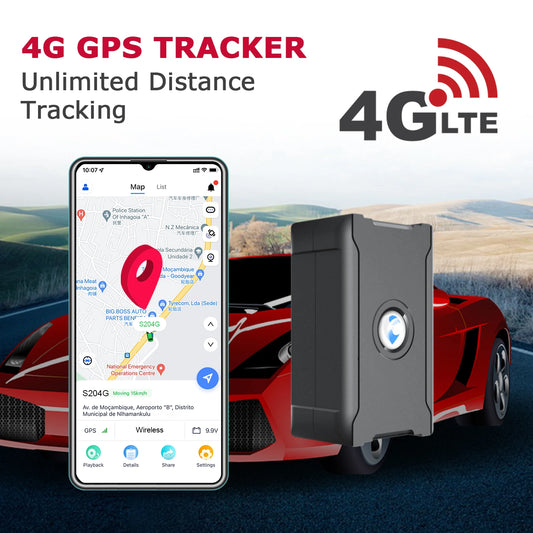 Wanwaytech 4G GPS Tracker Real Time Car Locator Route Playback