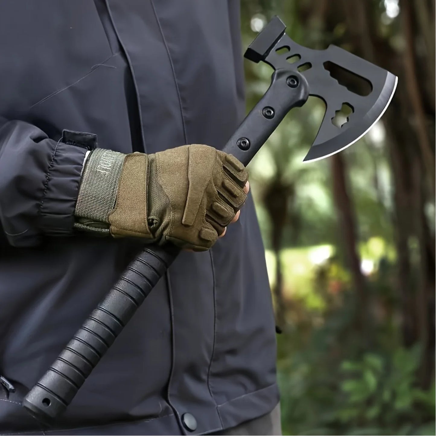 Camping Axe With Sheath Stainless Steel Survival Hatchet
