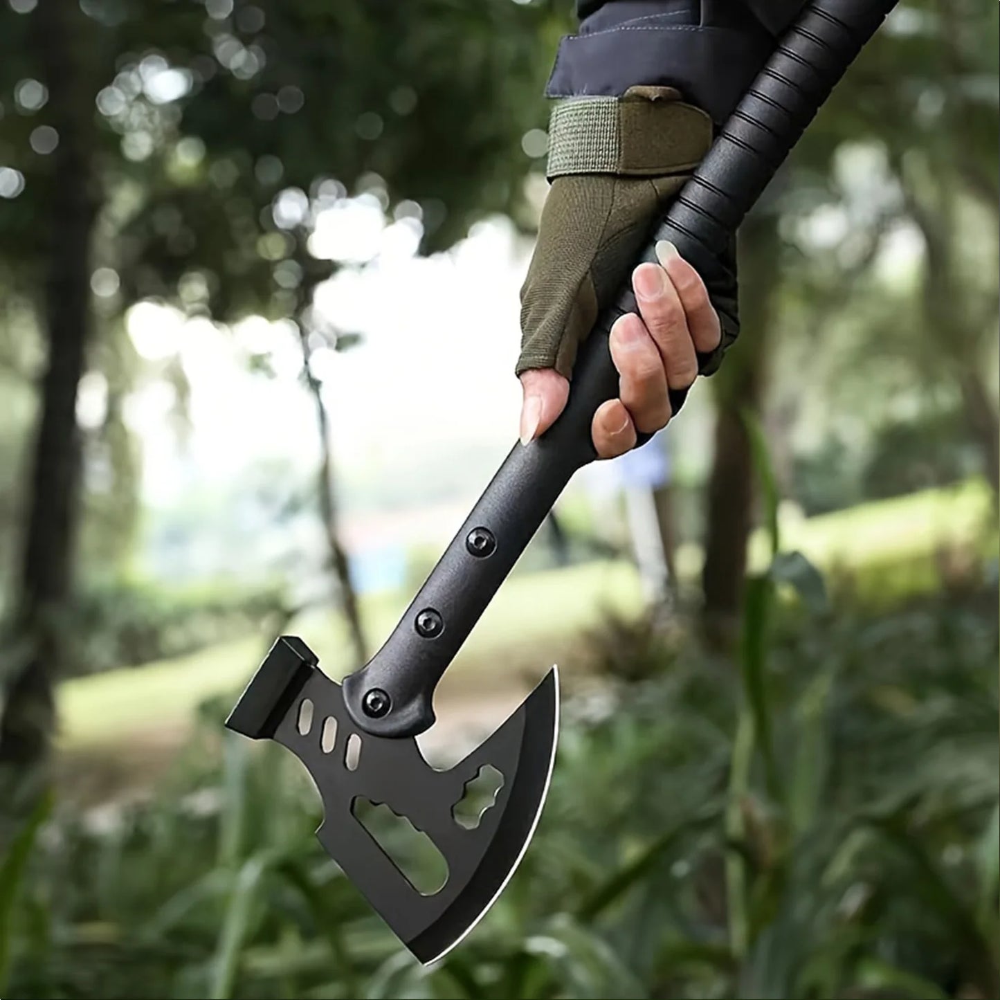 Camping Axe With Sheath Stainless Steel Survival Hatchet