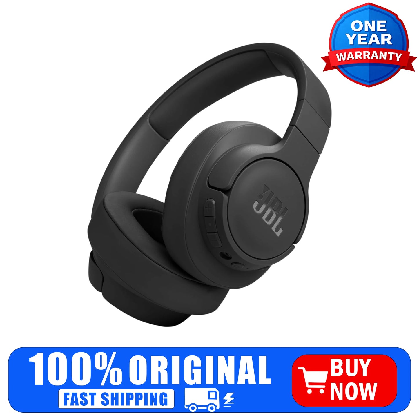 JBL Tune 770NC Wireless Over Ear Headphones Adaptive Noise Cancelling