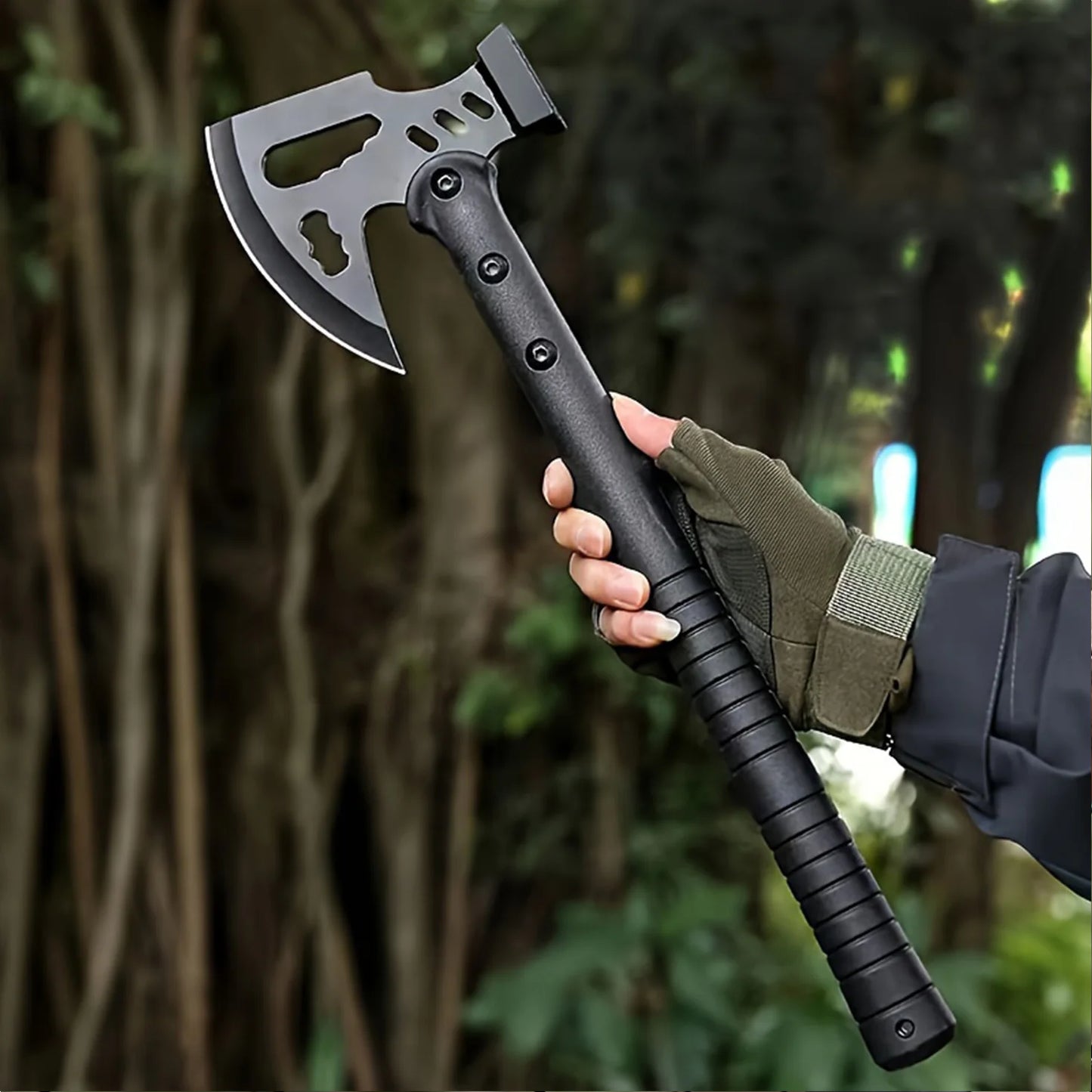 Camping Axe With Sheath Stainless Steel Survival Hatchet
