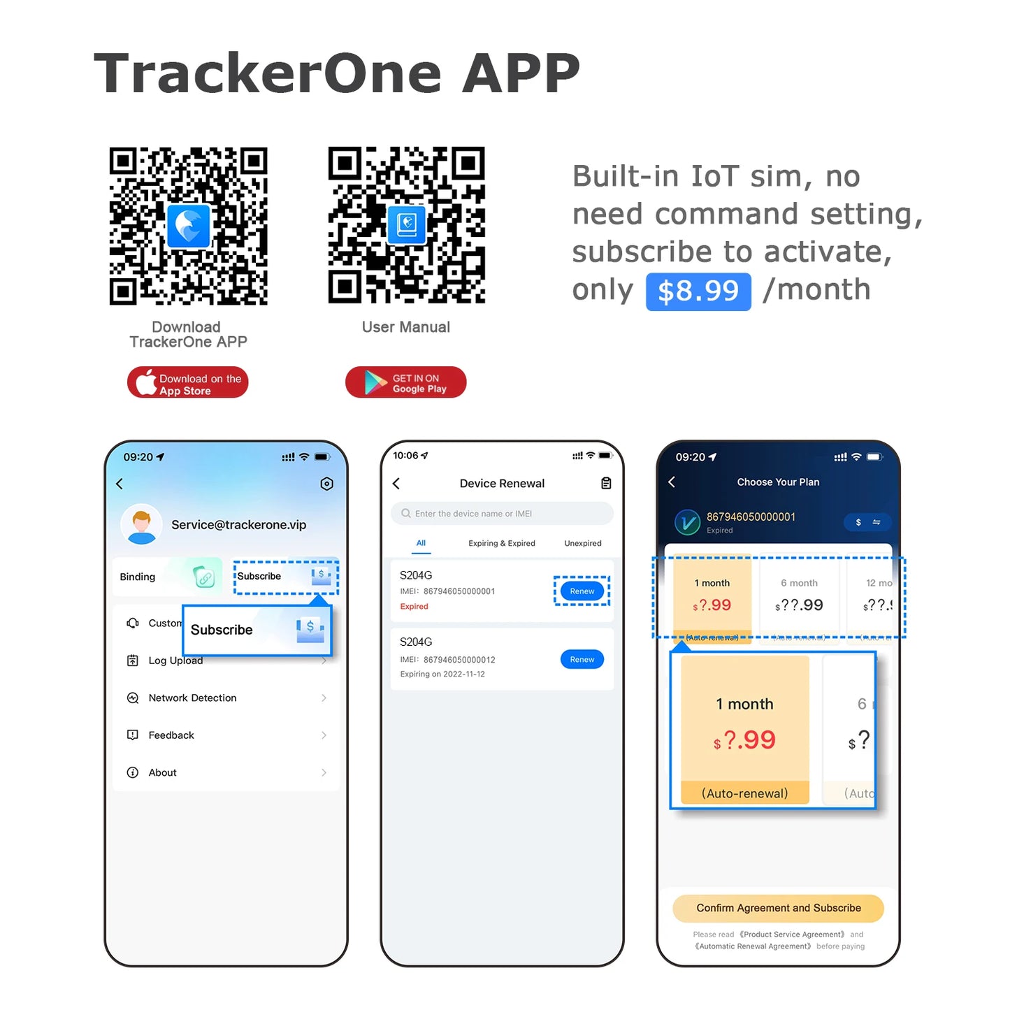 Wanwaytech 4G GPS Tracker Real Time Car Locator Route Playback