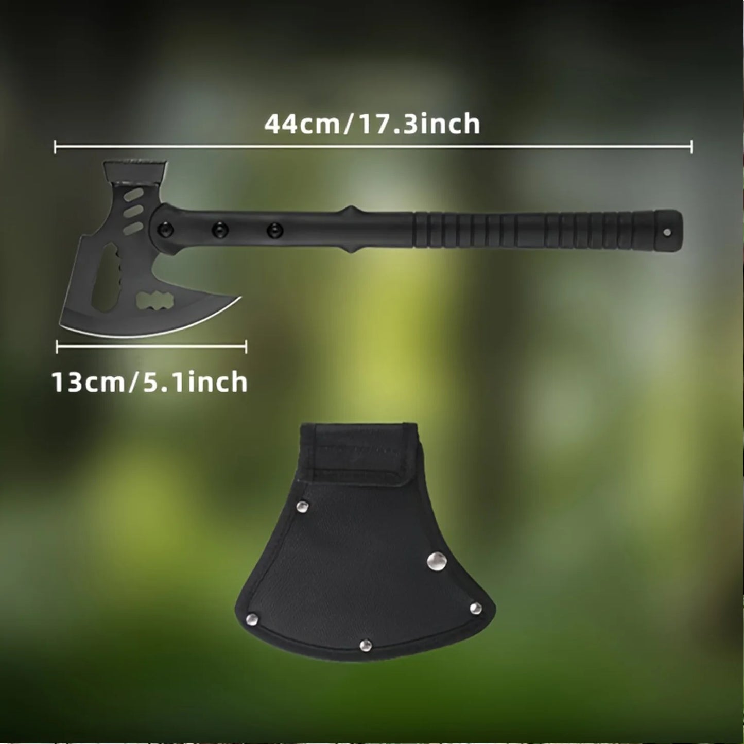 Camping Axe With Sheath Stainless Steel Survival Hatchet