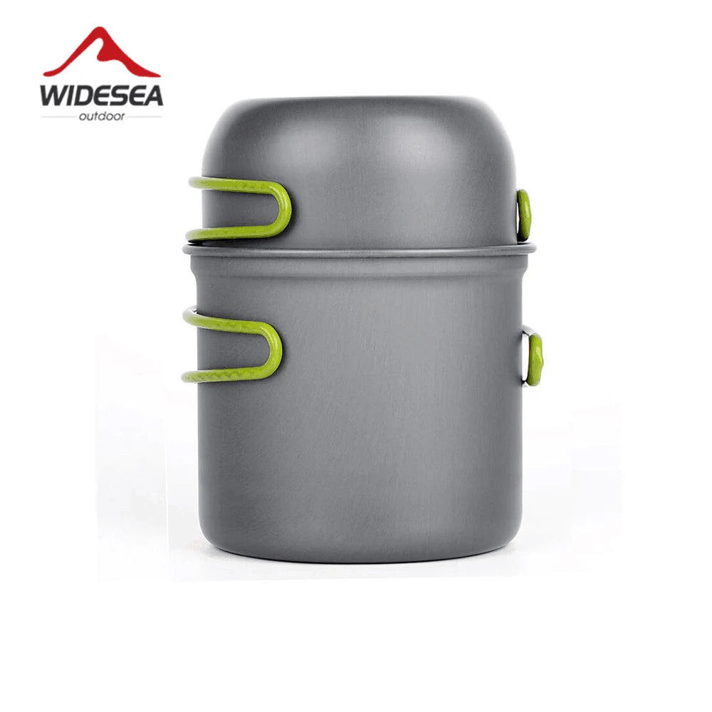 Widesea Ultralight Camping Cookware Set For 1-2 Outdoor Tableware