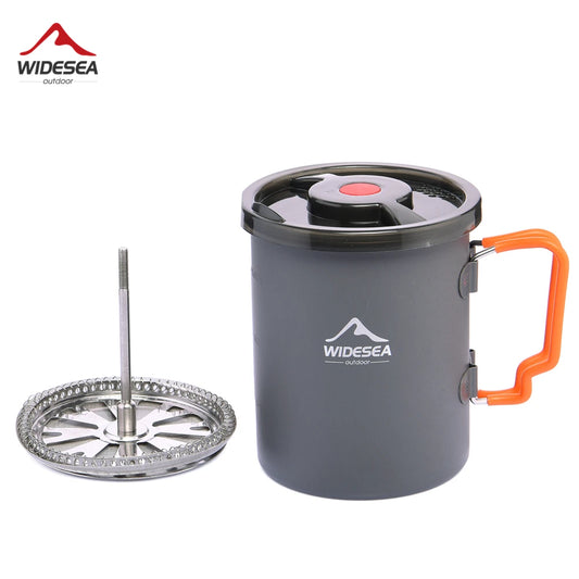 Widesea Camping Coffee Pot With French Press Cup Mug For Hiking
