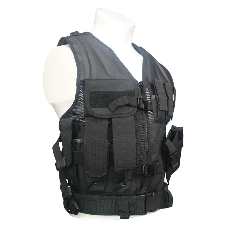 Military Tactical Vest Quick Removal Plate Carrier For Airsoft