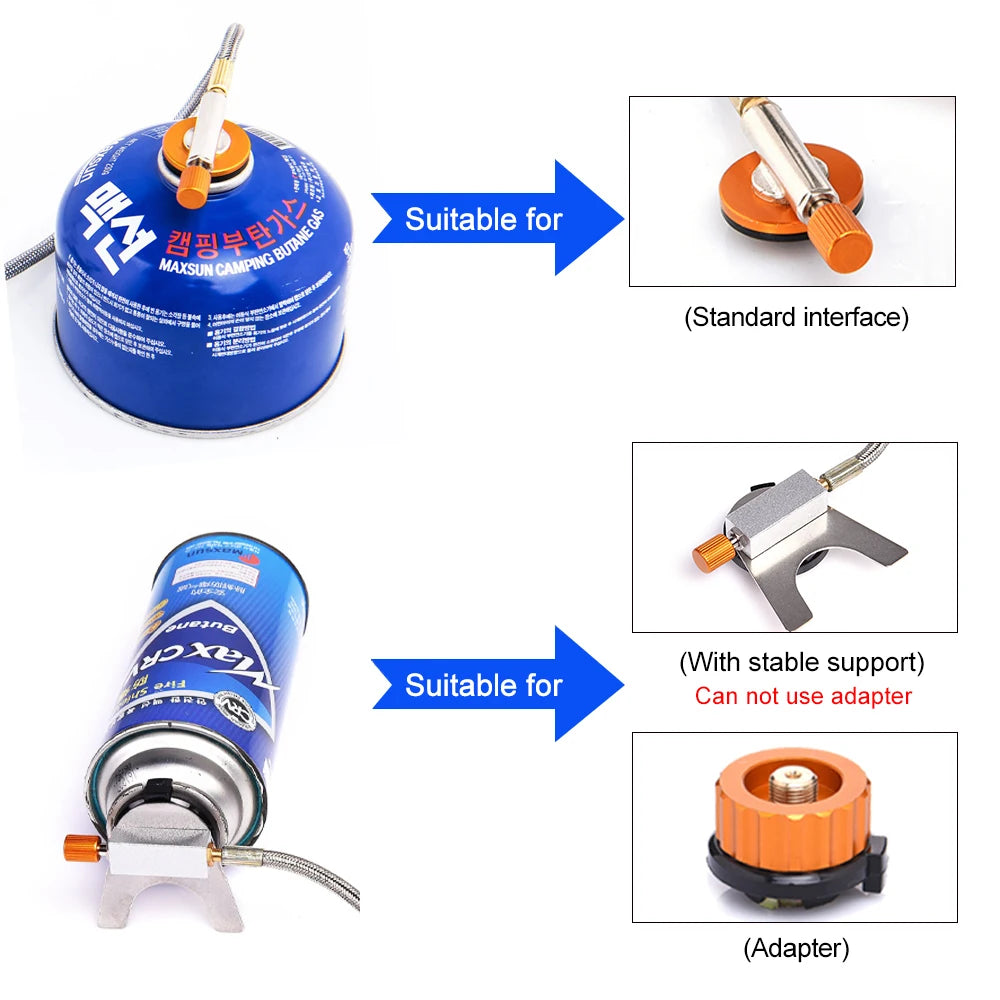 Widesea Windproof Gas Burner for Outdoor Cooking and Camping