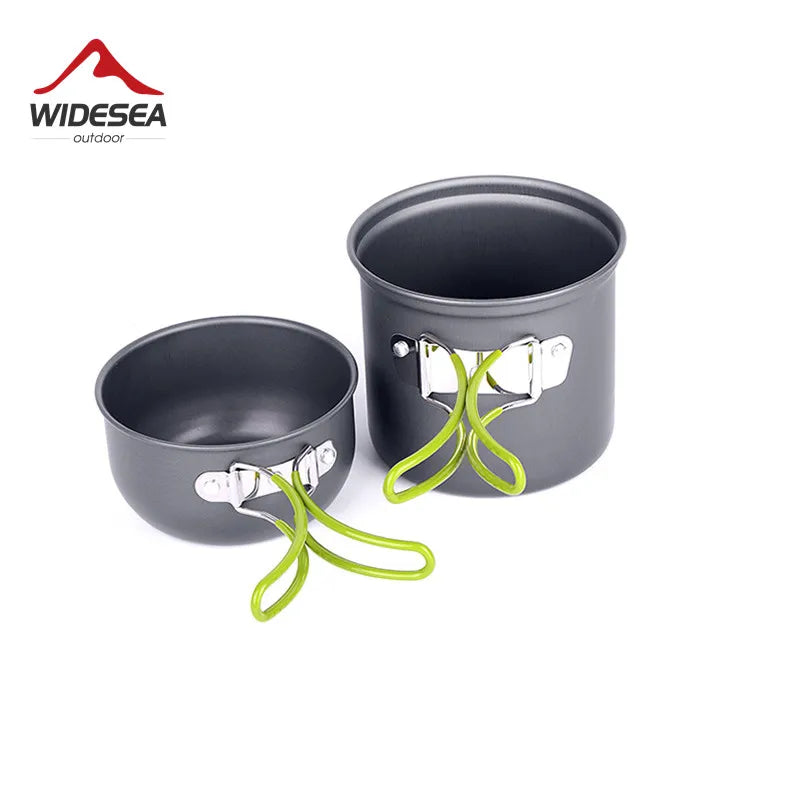 Widesea Ultralight Camping Cookware Set For 1-2 Outdoor Tableware