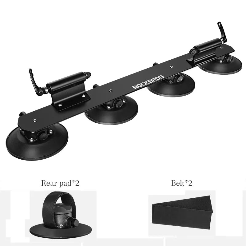 ROCKBROS Bicycle Car Roof Rack With Heavy Duty Suction Cup
