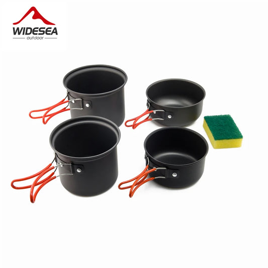 Widesea Ultralight Camping Cookware Set For 1-2 Outdoor Tableware