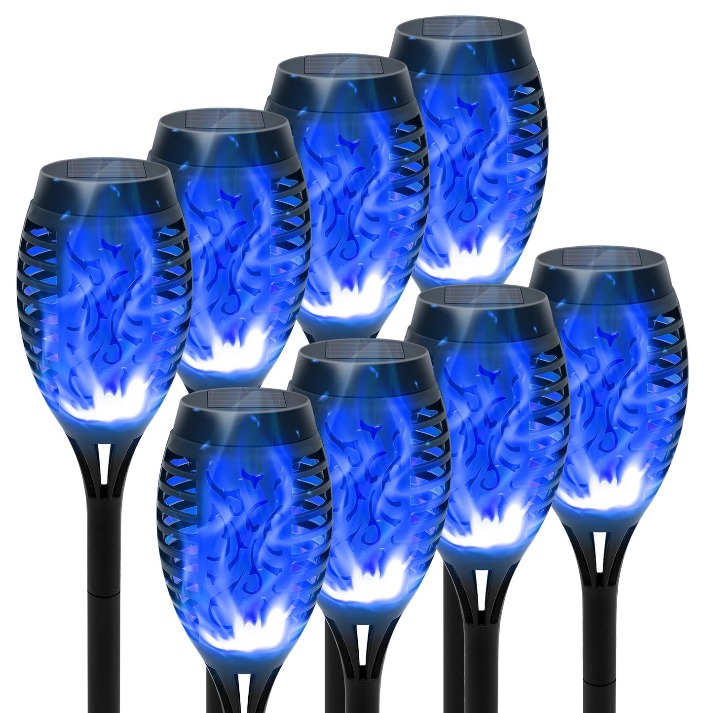 Solar Flame Torch Lights LED Flickering Outdoor Lawn And Patio Decor