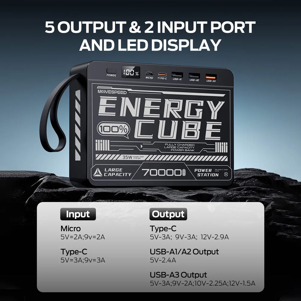 Movespeed Z70SE 70000mAh PD Power Bank