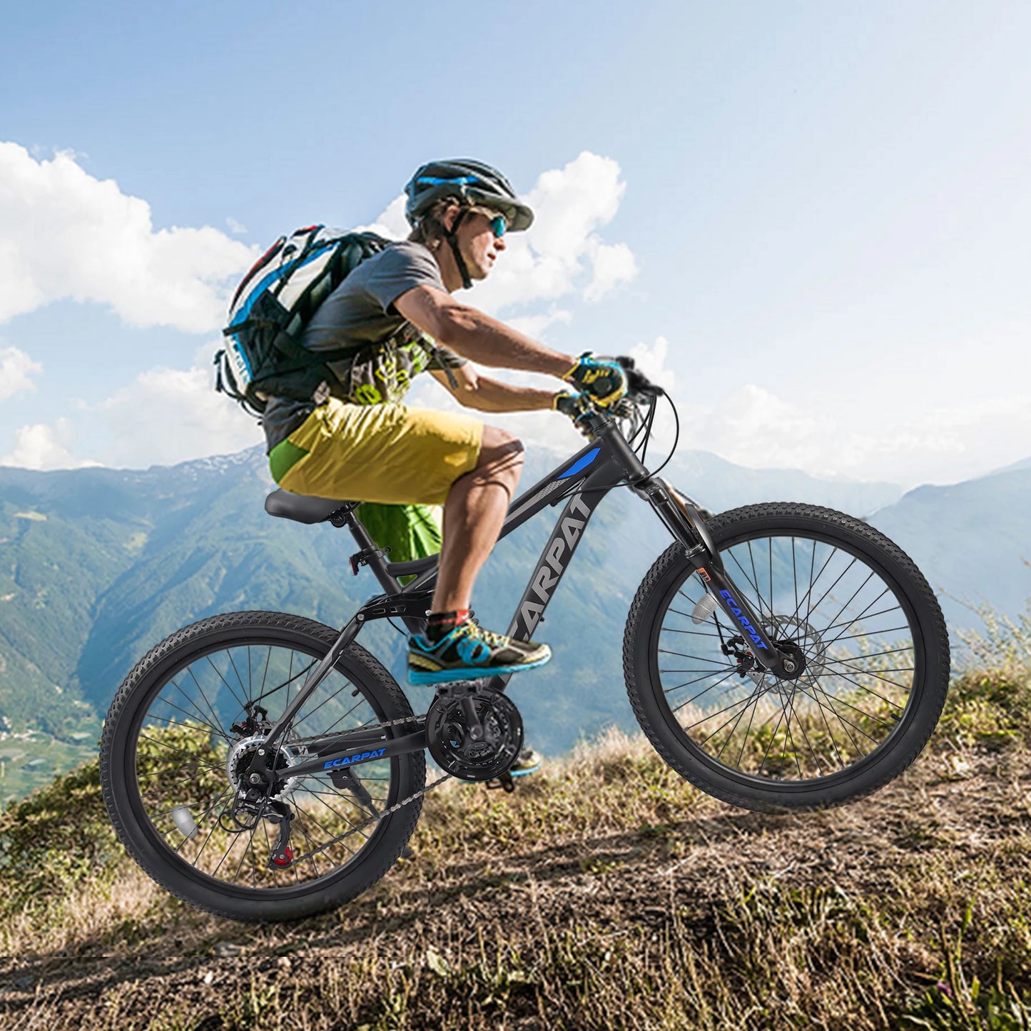 Ecarpat Dual Full Suspension Mountain Bike for All Terrain