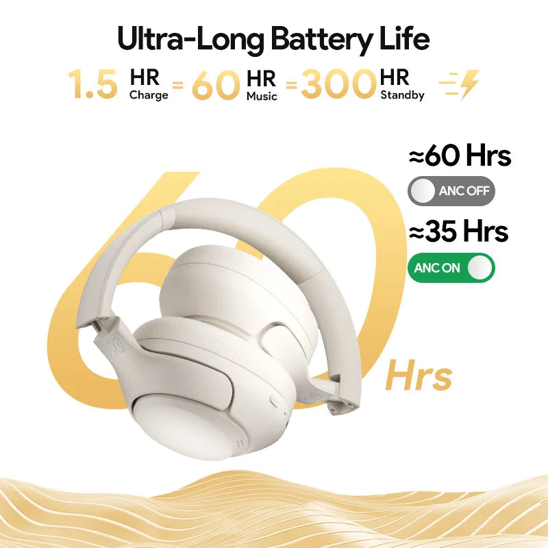 QC H3 ANC Wireless Headphones Bluetooth 5.4 HiRes Audio