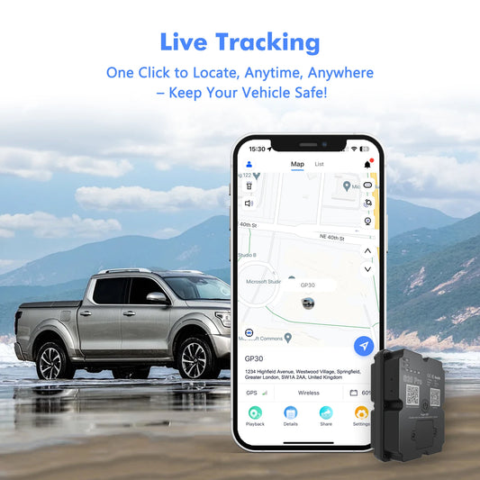 Wanwaytech 4G GPS Anti Theft Device With 7500mAh Battery
