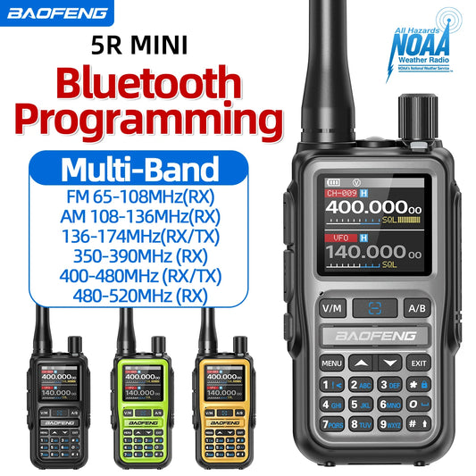 Baofeng UV-5R Mini Walkie Talkie Bluetooth Two-Way Radio