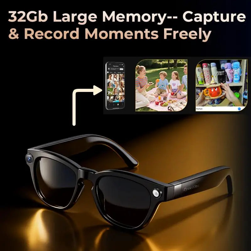 Smart Glasses Real Time Translation AI Chat Assistant With 8MP Camera