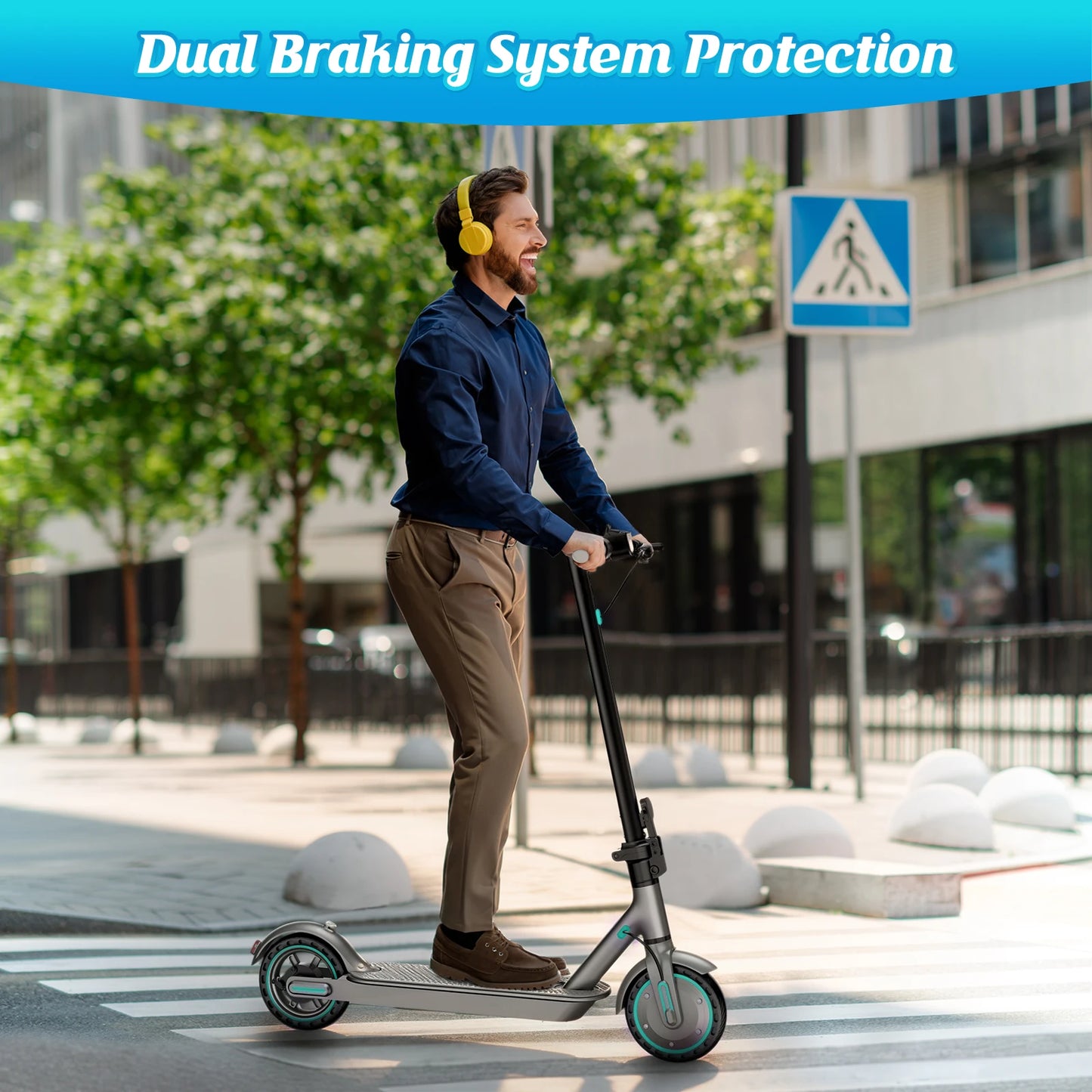 Foldable 350W Electric Scooter For Adults 36V 10.5Ah