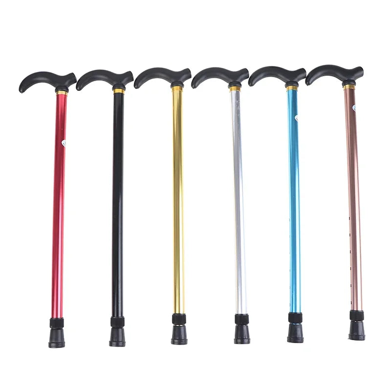 Aluminum Alloy Adjustable Walking Cane 2-Section Anti-Skid