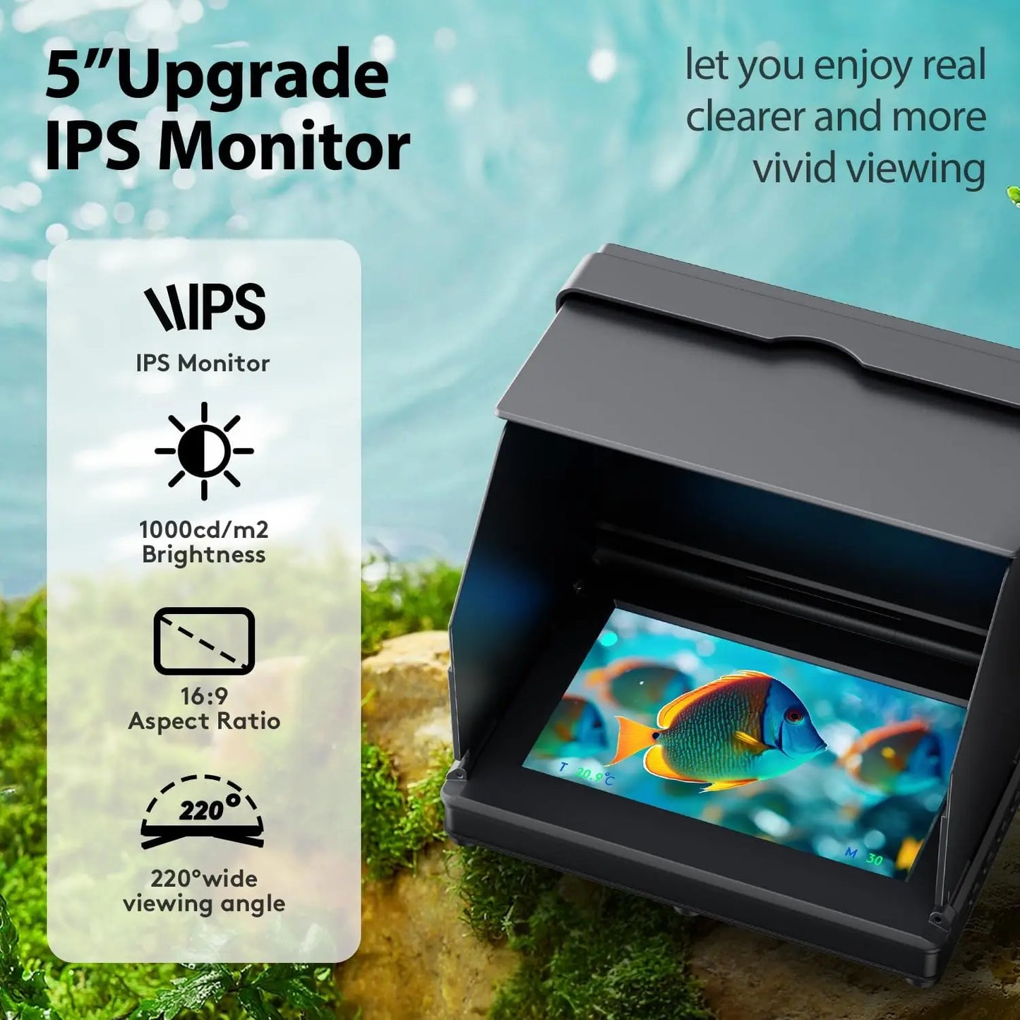 Underwater Fishing Camera With HD LCD Display And Battery Pack