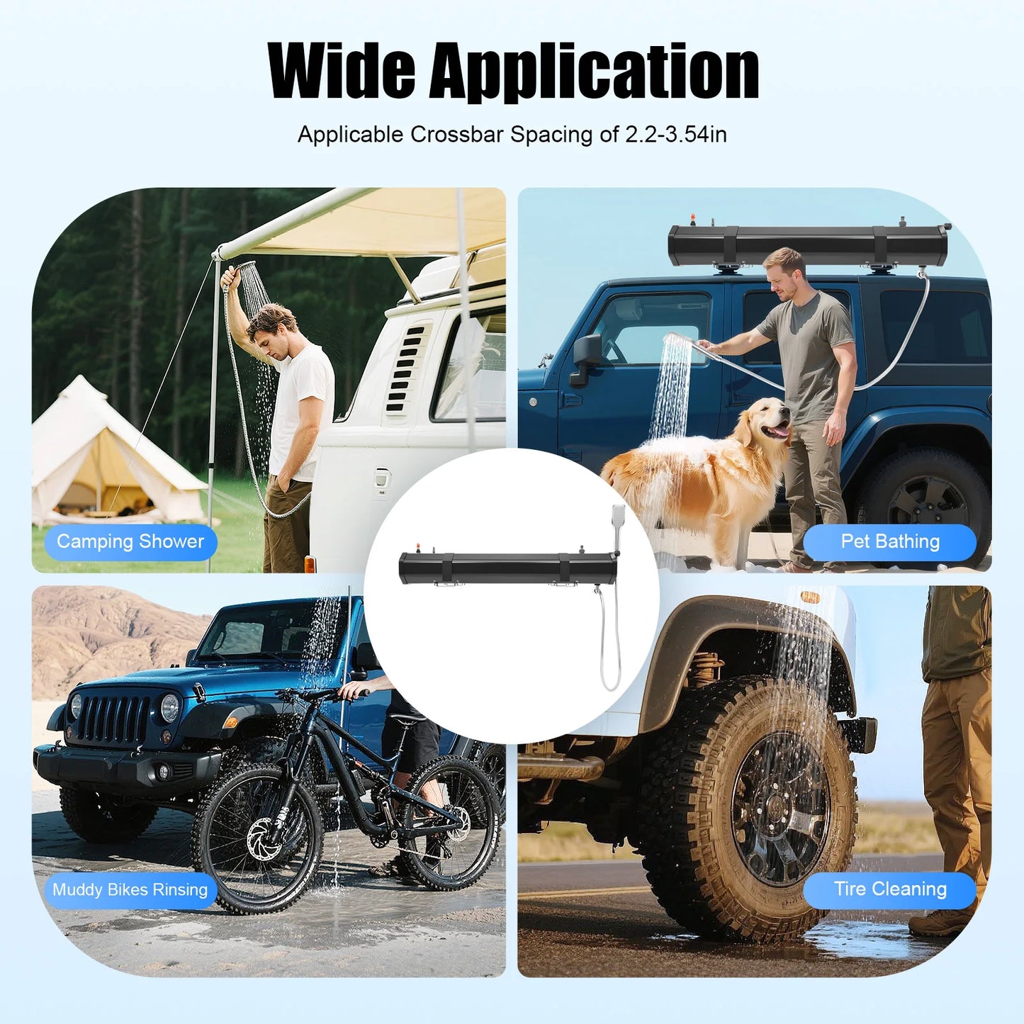 Portable Water Tank For Camping Roof Rack Mount Outdoor Use