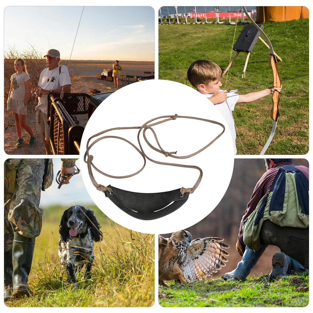1-5Pcs New Handmade Leather Shepherd Sling Pouch Old-Fashioned Slingshot for Outdoor Sports Camping Shooting Hunting Accessories