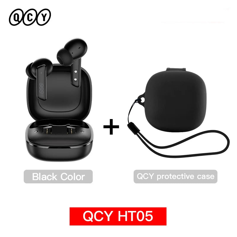 QCY HT05 ANC Wireless Earbuds With 40dB Noise Cancellation Bluetooth 5.2