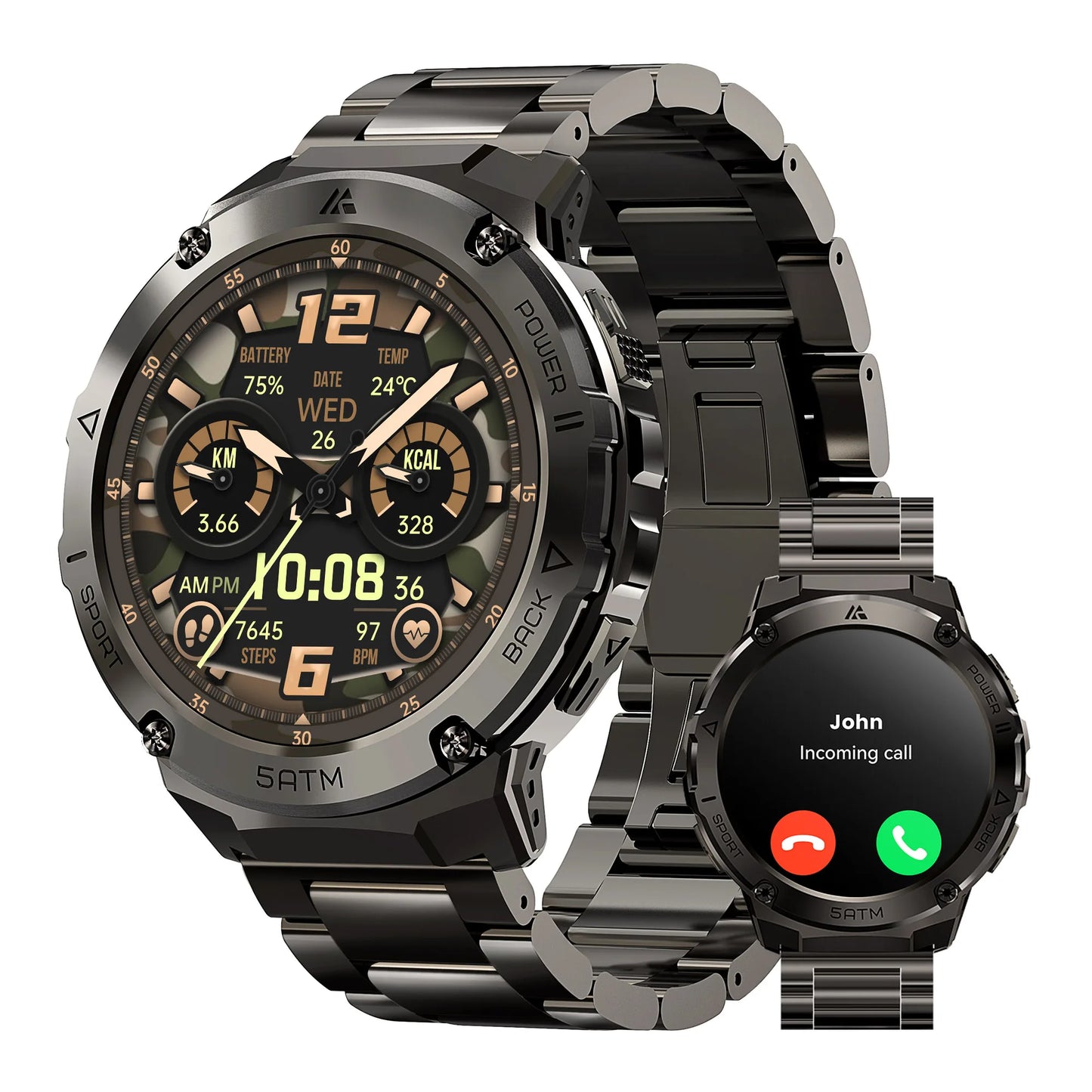 Ticwris T3E GPS Smartwatch For Men Waterproof 5ATM With Compass