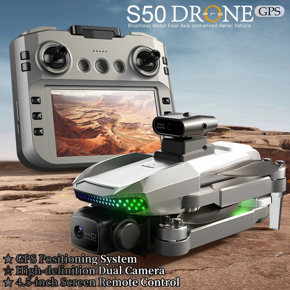 EY S50 Pro GPS Drone With 2 Batteries And HD Camera Obstacle Avoidance