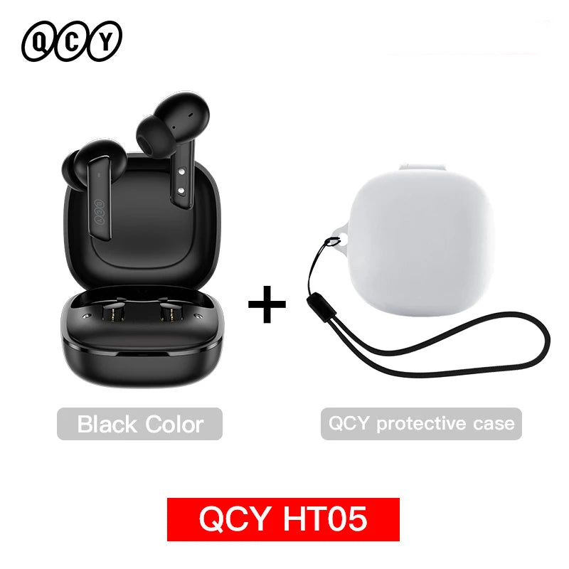 QCY HT05 ANC Wireless Earbuds With 40dB Noise Cancellation Bluetooth 5.2