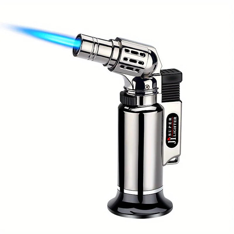 TopFlames Metal Windproof Jet Flame Gas Lighter Refillable Torch BBQ