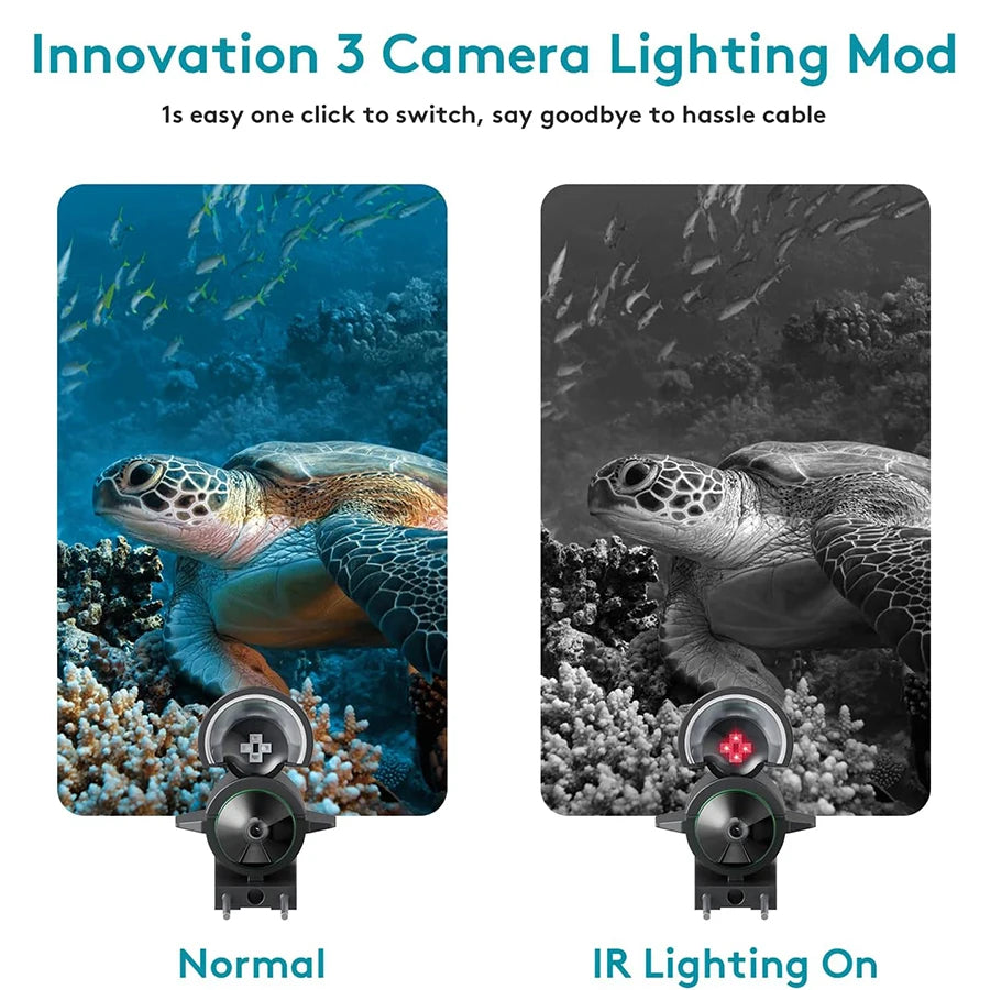 Underwater Fishing Camera With HD LCD Display And Battery Pack