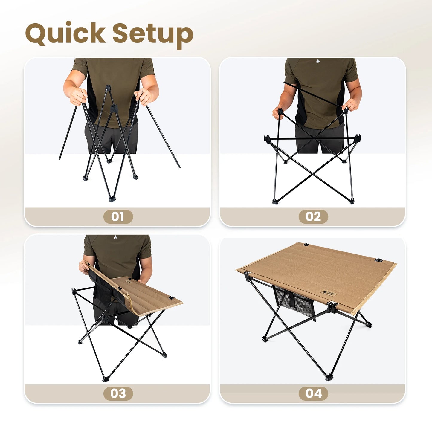Onetigris Camping Folding Table Ultralight Portable Outdoor Desk For Dining
