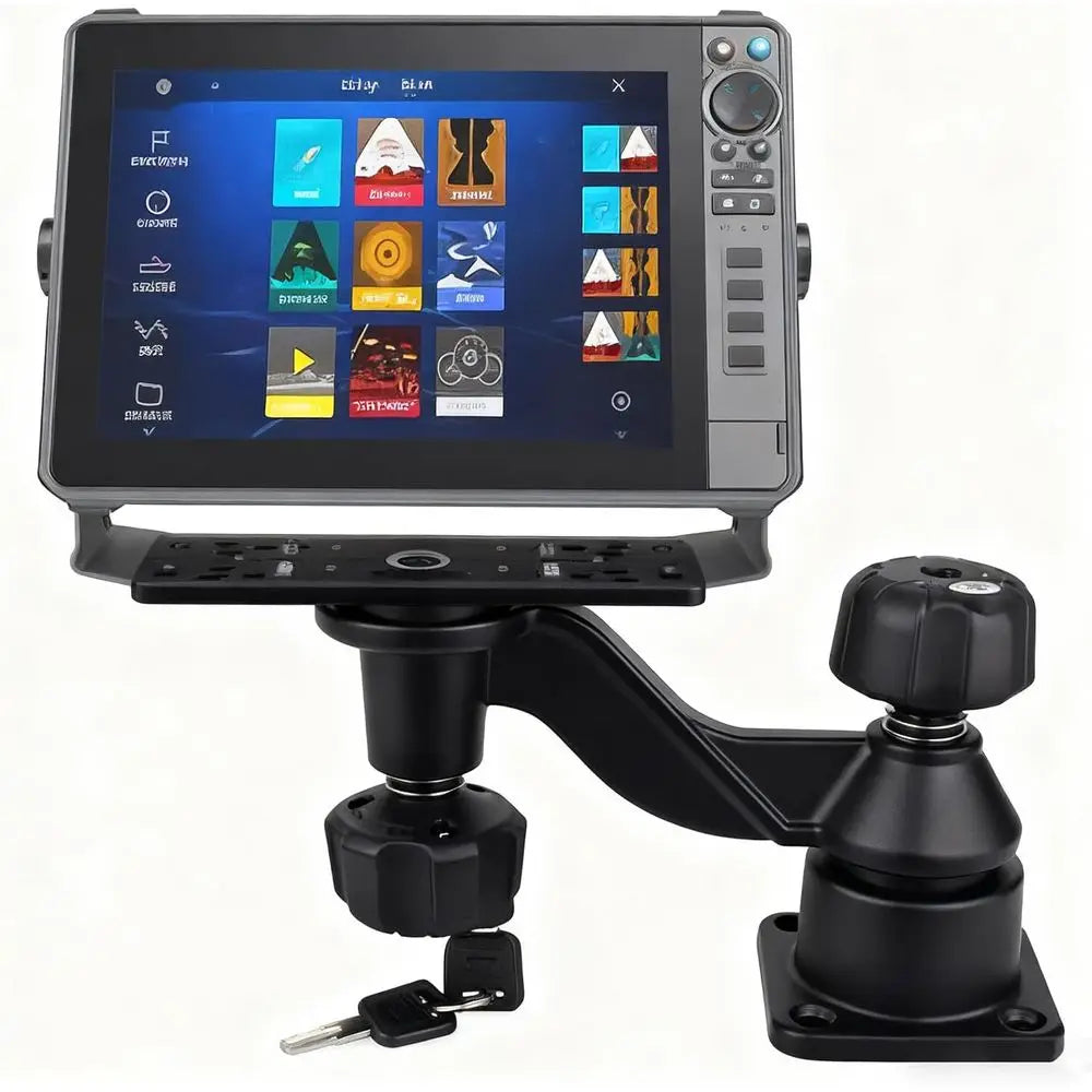 Kayak Fish Finder Mount With Lock Aluminum Swing Mount