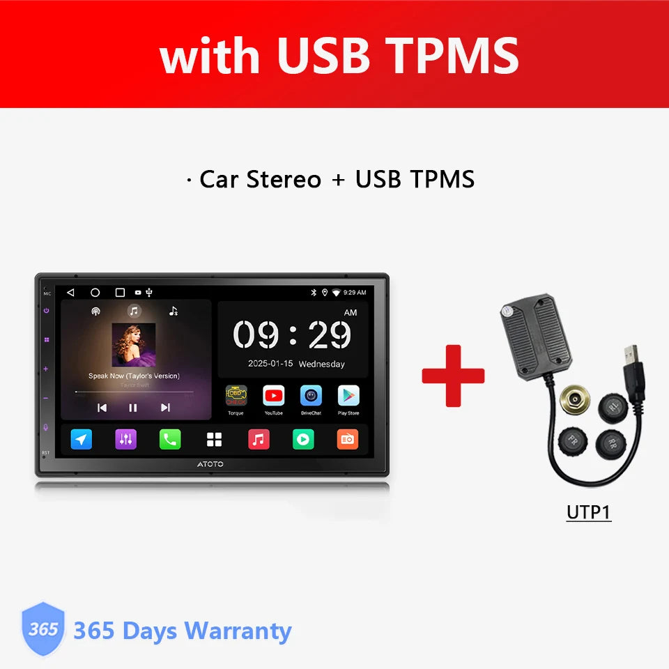Atoto Android Car Multimedia Player With CarPlay Android Auto Bluetooth