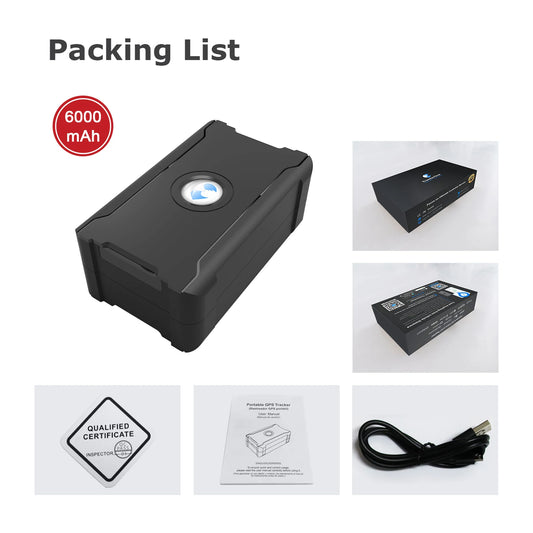 4G LTE GPS Tracker for Vehicles and Motorcycles with 6000mAh