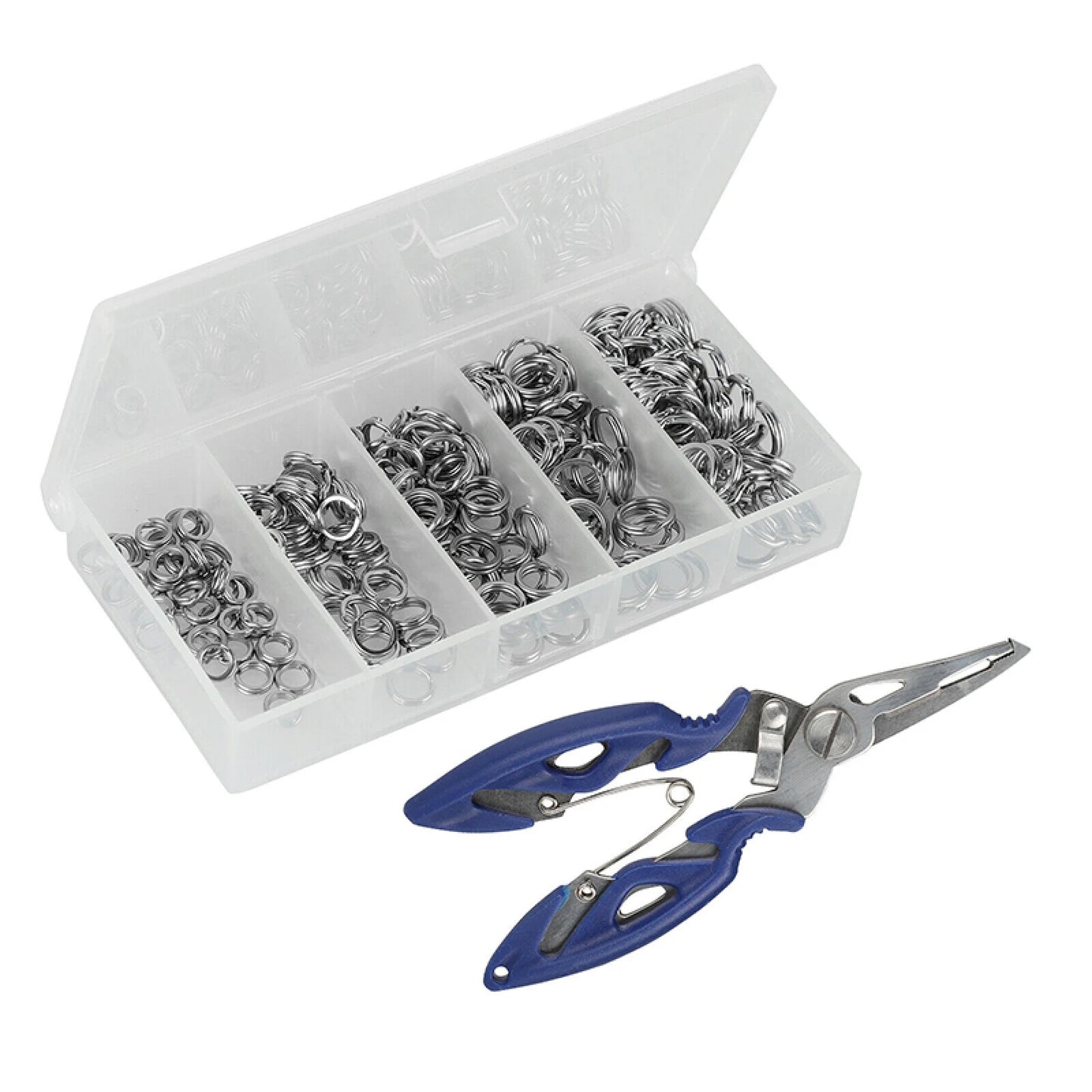 Fishing Split Ring Set Stainless Steel O Rings For Lures